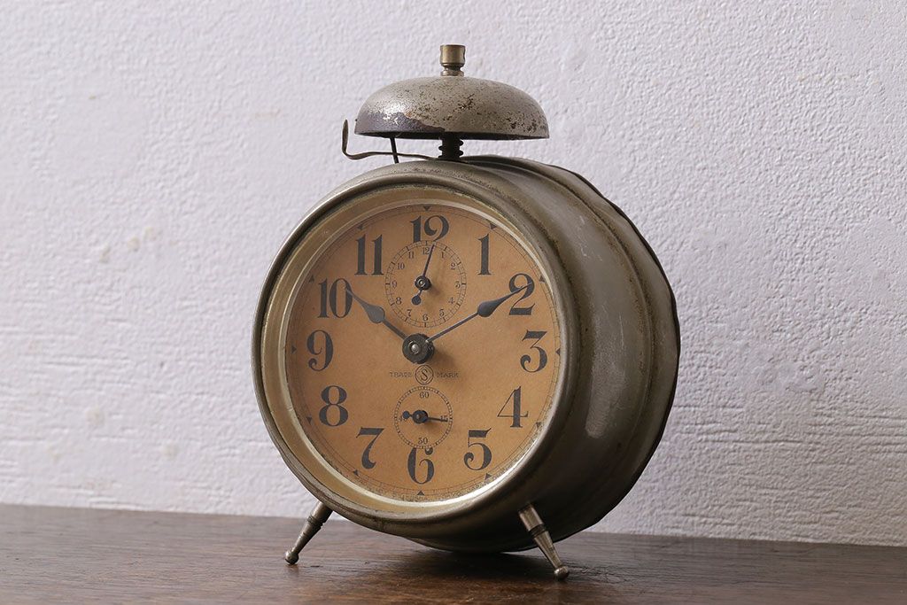 アンティーク雑貨 アンティーク 精工舎(SEIKOSHA) へそ形目覚まし時計(置時計、枕時計)(1) | ラフジュ工房