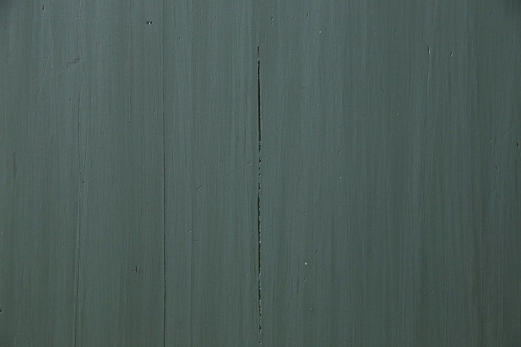 ペイント建具　グリーンカラーがお洒落な格子帯戸1枚(板戸、引き戸)