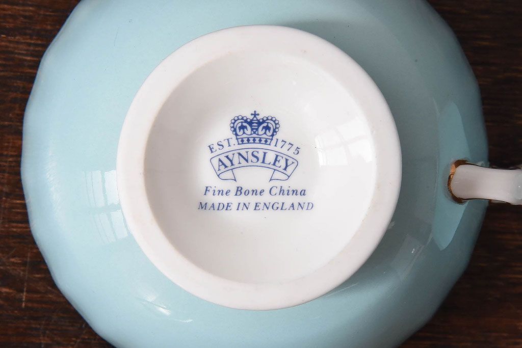 イギリスビンテージ　AYNSLEY(エインズレイ) コテージガーデン　カップ&ソーサー2客セット(洋食器)