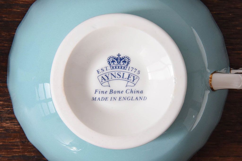 イギリスビンテージ　AYNSLEY(エインズレイ) コテージガーデン　カップ&ソーサー2客セット(洋食器)