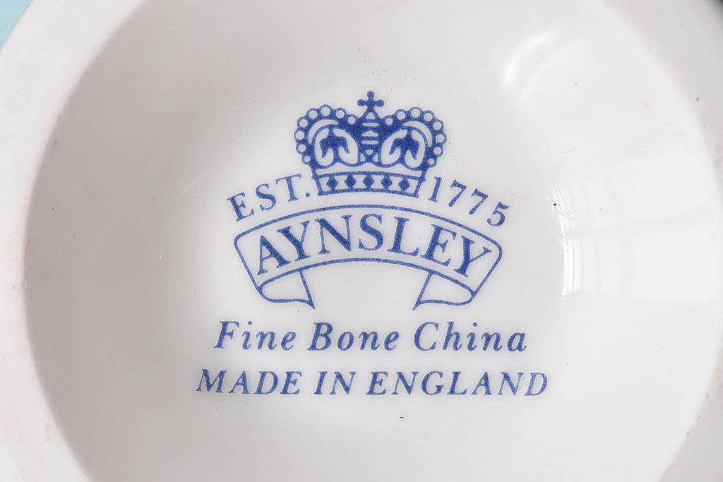 イギリスビンテージ　AYNSLEY(エインズレイ) コテージガーデン　カップ&ソーサー2客セット(洋食器)