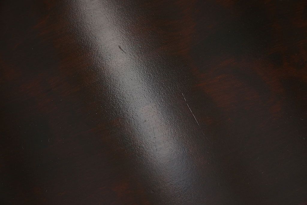 中古　北海道民芸家具　濃い色合いと滑らかな質感が魅力的なセンターテーブル(リビングテーブル)