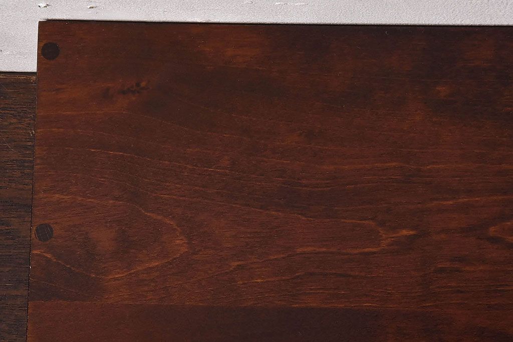 中古　北海道民芸家具　滑らかな木の質感が魅力的な面白小箱(小引き出し)(2)