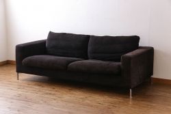 中古　Cassinaixc.(カッシーナイクスシー)　BOX sofa(ボックス ソファ)　2人掛けワイドアームソファ