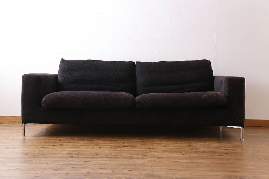 中古　Cassinaixc.(カッシーナイクスシー)　BOX sofa(ボックス ソファ)　2人掛けワイドアームソファ