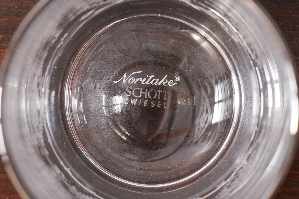 未使用品　ノリタケ(Noritake)　SCHOTT　ZWIESEL(ショット・ツヴィーゼル)　タンブラーペアセット(銀彩)(グラス、コップ)