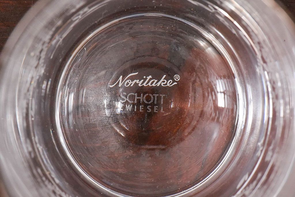 未使用品　ノリタケ(Noritake)　SCHOTT　ZWIESEL(ショット・ツヴィーゼル)　タンブラーペアセット(銀彩)(グラス、コップ)