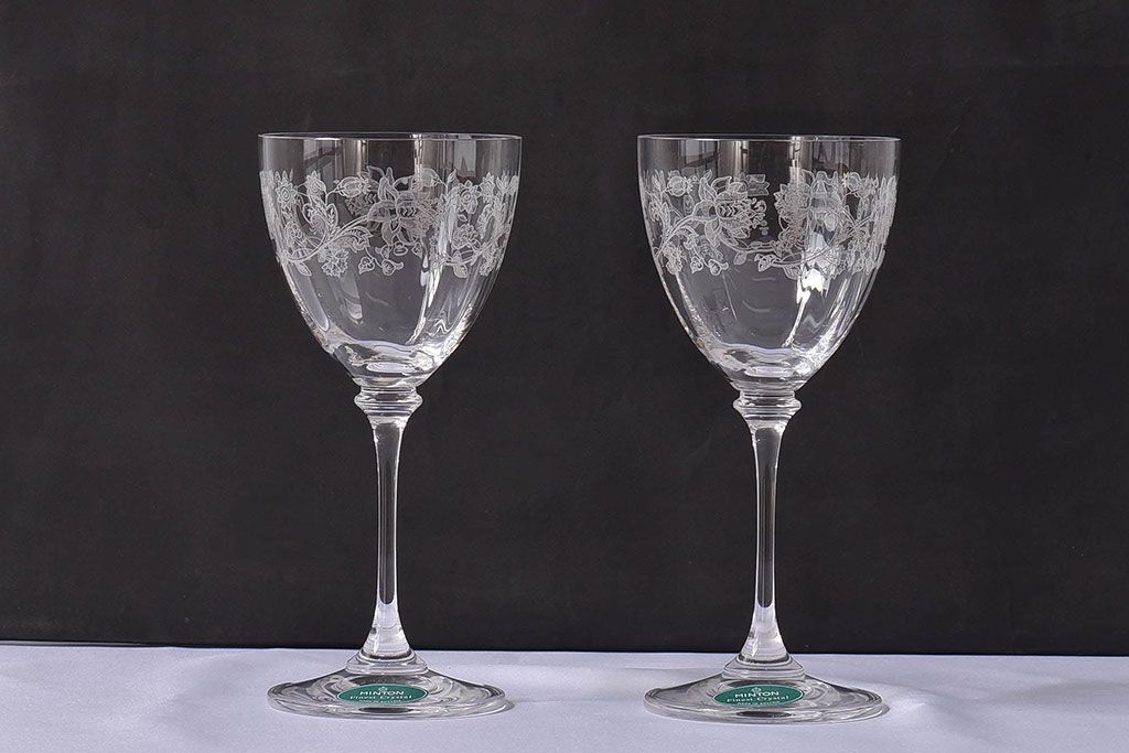 ROYAL DOULTON(ロイヤルドルトン) MINTON(ミントン) クリスタルペア ...