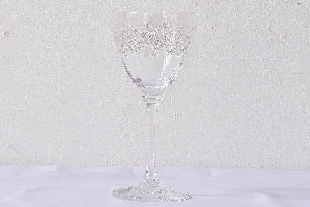 ROYAL DOULTON(ロイヤルドルトン)　MINTON(ミントン)　クリスタルペアワイングラス