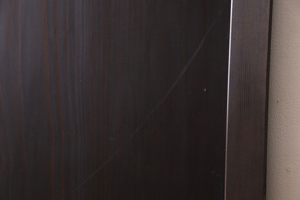 杉材一枚板!明治大正期の古いアンティーク木製ドア(扉)