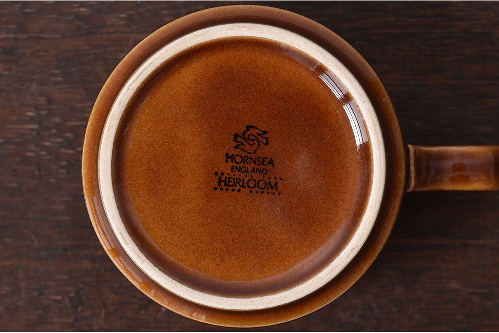アンティーク雑貨　イギリスビンテージ　HORNSEA(ホーンジー)HEIRLOOM(エアルーム)シリーズ　カップ&ソーサー3客セット(洋食器)