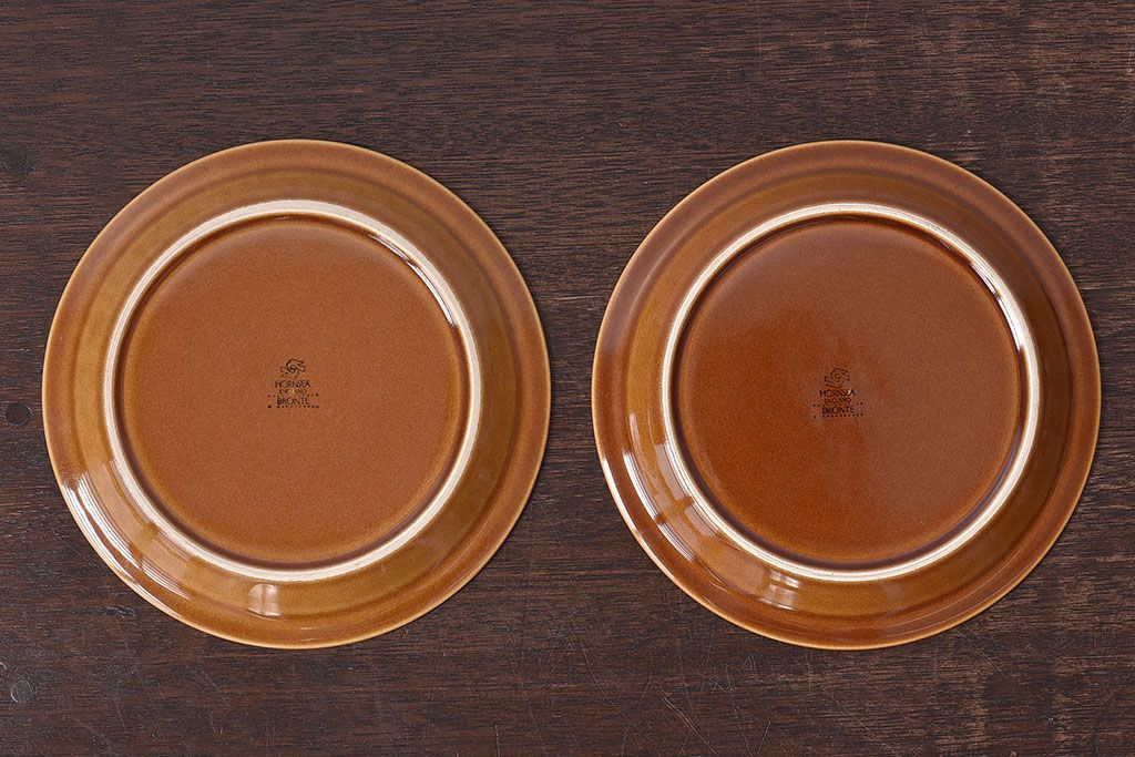 アンティーク雑貨　イギリスビンテージ　HORNSEA(ホーンジー)　BRONTE(ブロンテ)シリーズ　カップ&ソーサー&プレート2客セット(洋食器)(1)