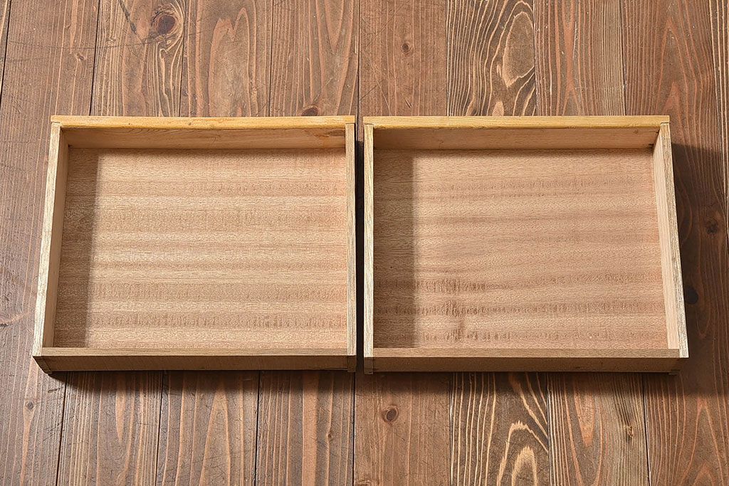 レトロ家具　昭和レトロ　栓材　明るい木肌のローテーブル(座卓、文机、作業台)