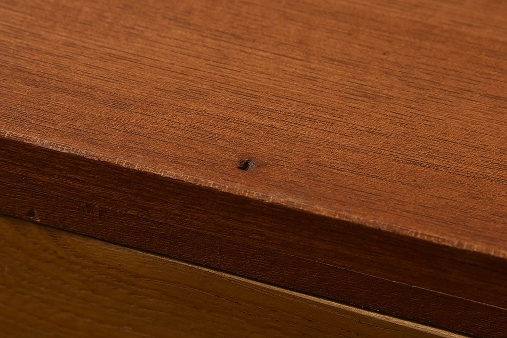 レトロ家具　昭和レトロ　栓材　明るい木肌のローテーブル(座卓、文机、作業台)