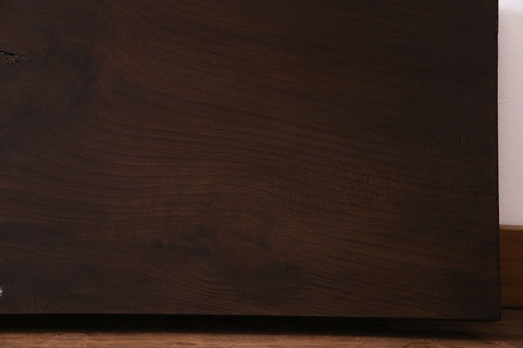 アンティーク雑貨　DIY素材におすすめ!たっぷりの長さが印象的なケヤキ材の一枚板(古材、材料)