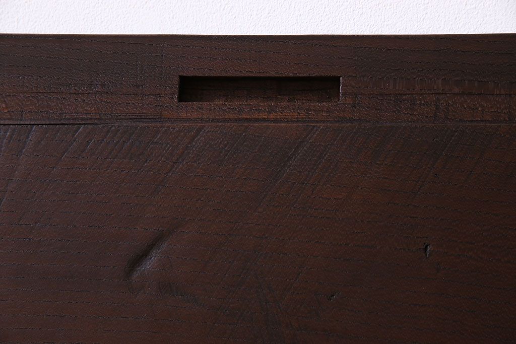アンティーク雑貨　DIY素材におすすめ!たっぷりの長さが印象的なケヤキ材の一枚板(古材、材料)