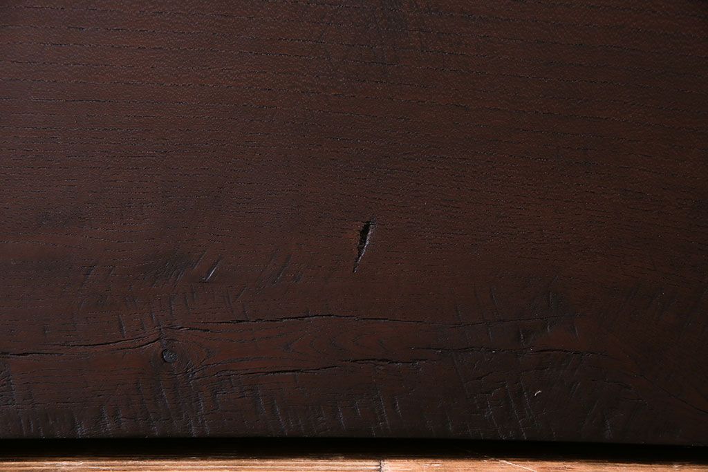 アンティーク雑貨　DIY素材におすすめ!たっぷりの長さが印象的なケヤキ材の一枚板(古材、材料)