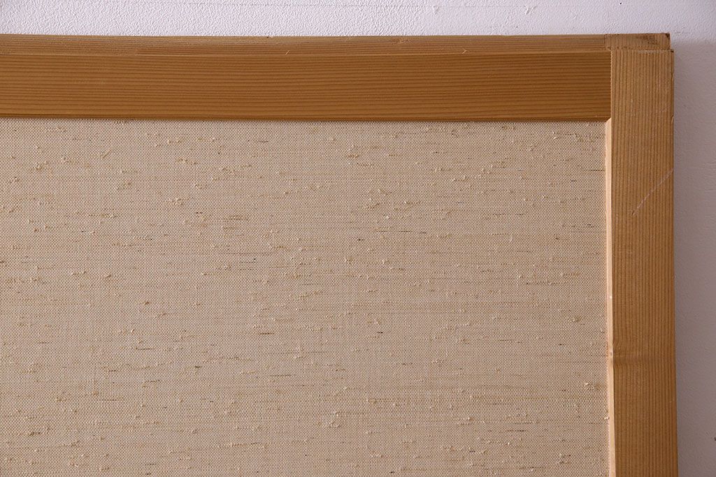 昭和期　美品　杉材の木目が存在感を放つ上質な組子帯戸(ガラス帯戸、引き戸、建具)4枚セット