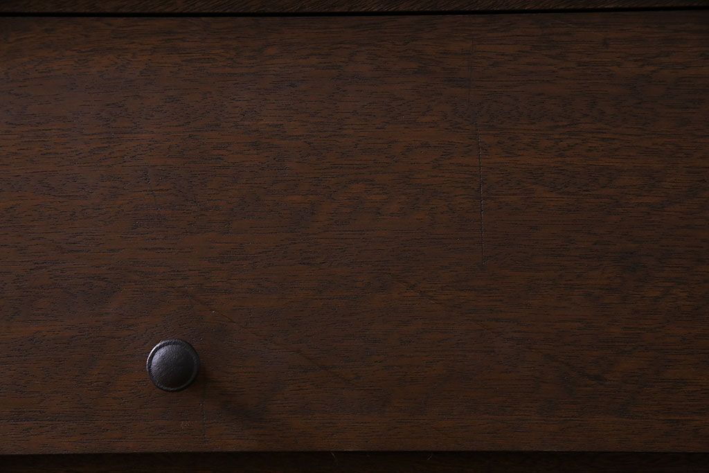 アンティーク家具　アンティーク　古材の木味が魅力的なパタパタ収納棚(戸棚、下駄箱)(2)