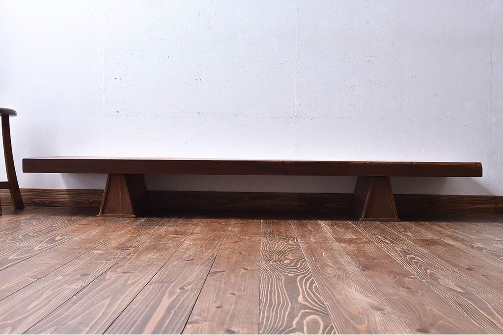 アンティーク家具　和製アンティーク　組み立て式　引き出しのデザインが魅力的な裁ち板(テーブル、作業台)