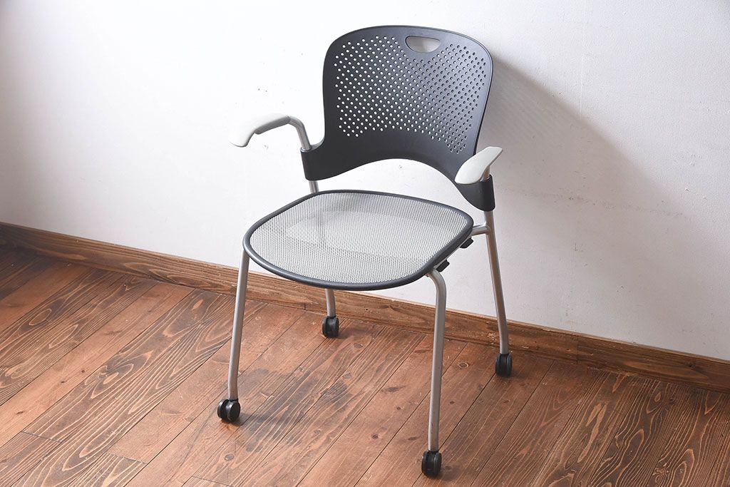 中古　ハーマンミラー社(Hermanmiller)　Caper Chair　ケイパーチェア(オフィスチェア、椅子、イス)(定価約6万円)