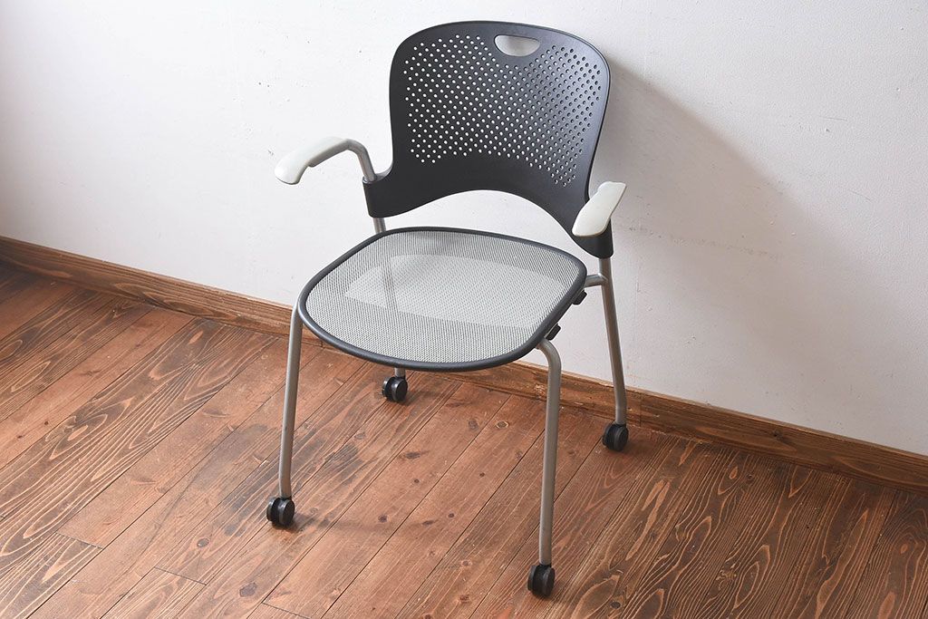 中古　ハーマンミラー社(Hermanmiller)　Caper Chair　ケイパーチェア(オフィスチェア、椅子、イス)(定価約6万円)(1)