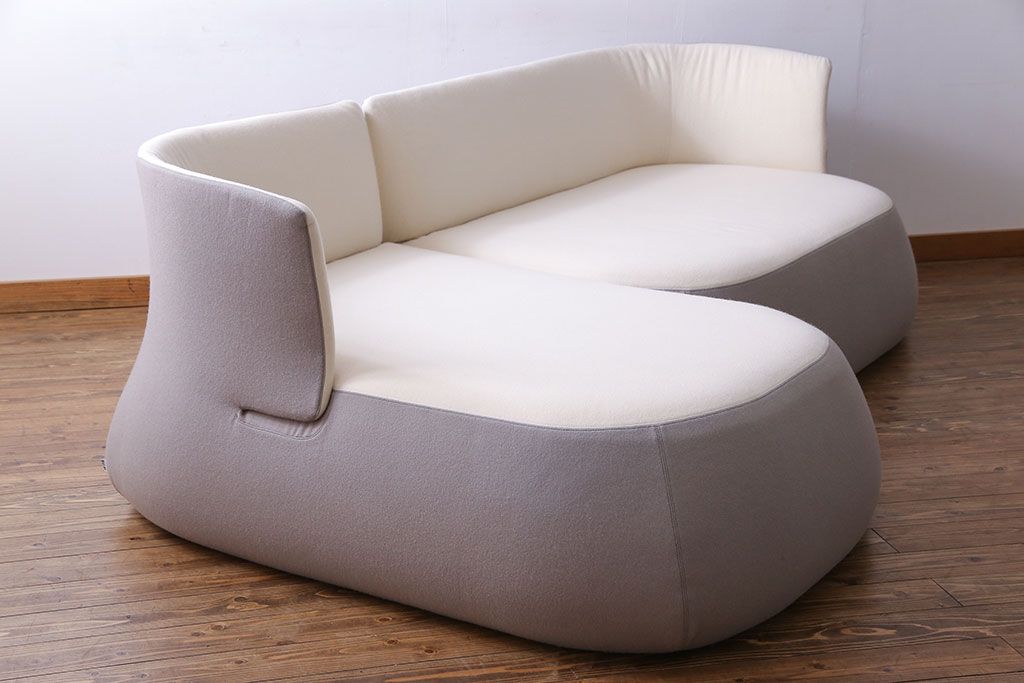 中古　廃盤品　B&B Italia　MAXALTO　FAT SOFA　システムソファ(カウチソファ、コーナーソファ)(定価約135万円)・クッション2個付き