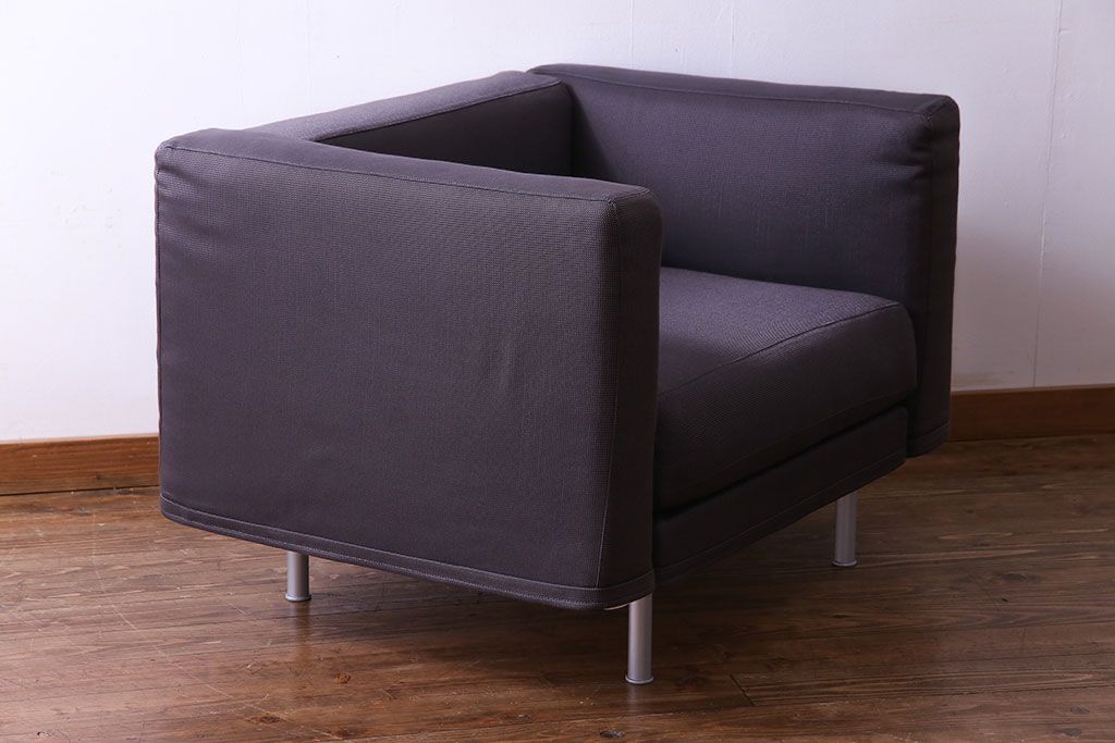 中古　Cassina(カッシーナ)　GRANDANGOLO(グランダンゴロ)　1人掛けソファ(1Pソファ、シングルソファ)(定価約38万円)