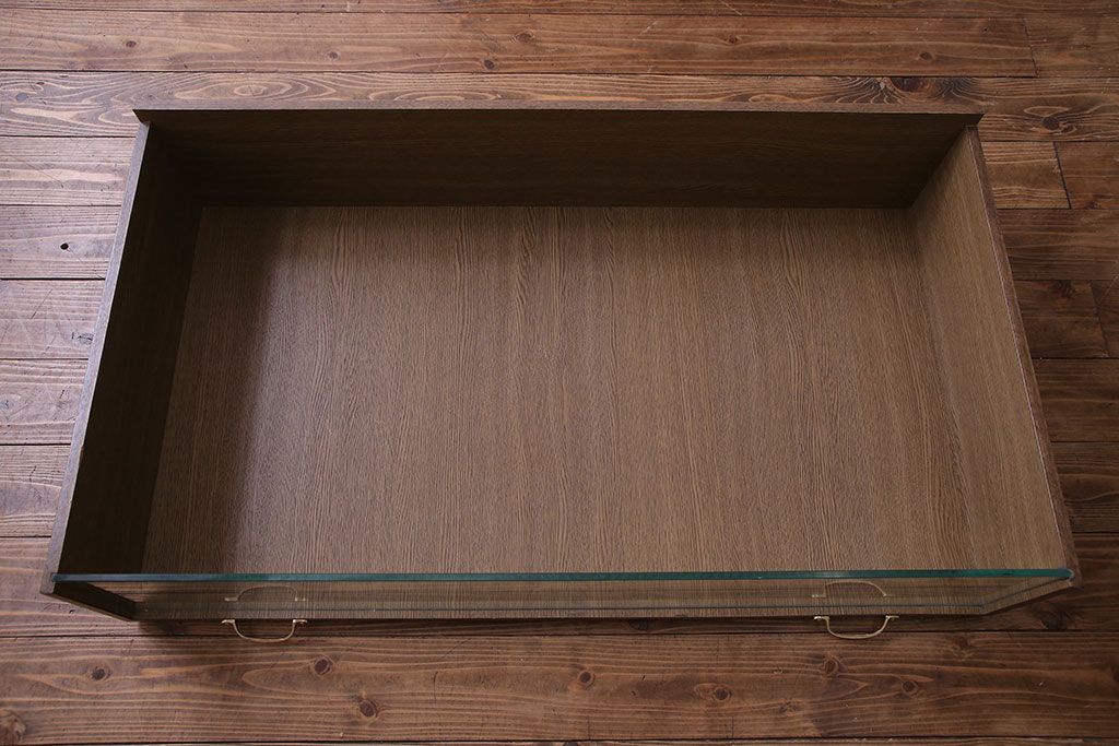 [A様ご成約済]　中古　前面ガラス　気品漂うシャツケース(ガラスケース、チェスト)(定価約30万円)