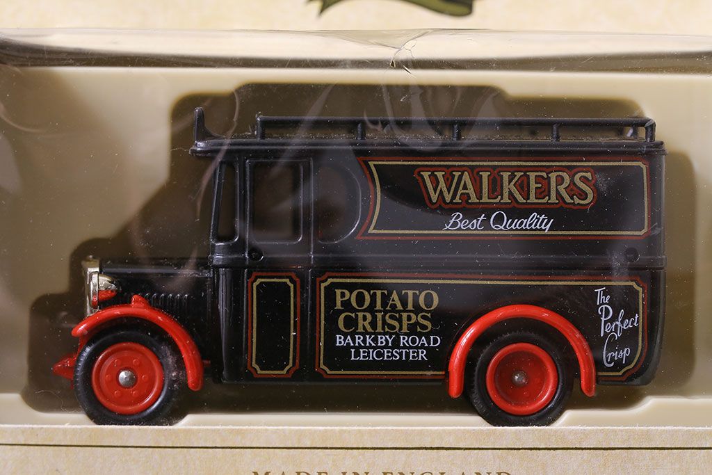 アンティーク雑貨　ビンテージ　LLEDO(レド)　WALKERS POTATO CRISPS -BARKBY ROAD LEICESTER- ミニカー