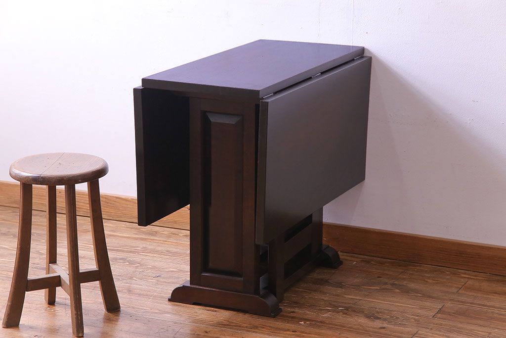 中古　ビンテージ　松本民芸家具　♯11型　上品なデザインのバタフライテーブル(エクステンションテーブル、机)