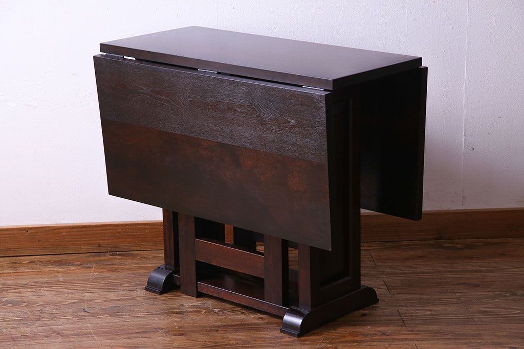 中古　ビンテージ　松本民芸家具　♯11型　上品なデザインのバタフライテーブル(エクステンションテーブル、机)