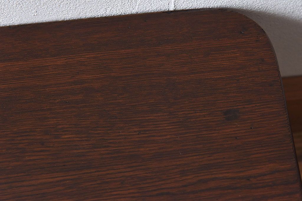 レトロ家具　昭和レトロ　ぬくもりのある栓材製のちゃぶ台(座卓、ローテーブル)