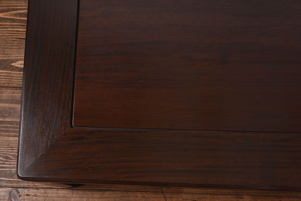 中古　美品　大阪唐木指物　上品なデザインのテーブル(座卓、ローテーブル)(定価約120万円)