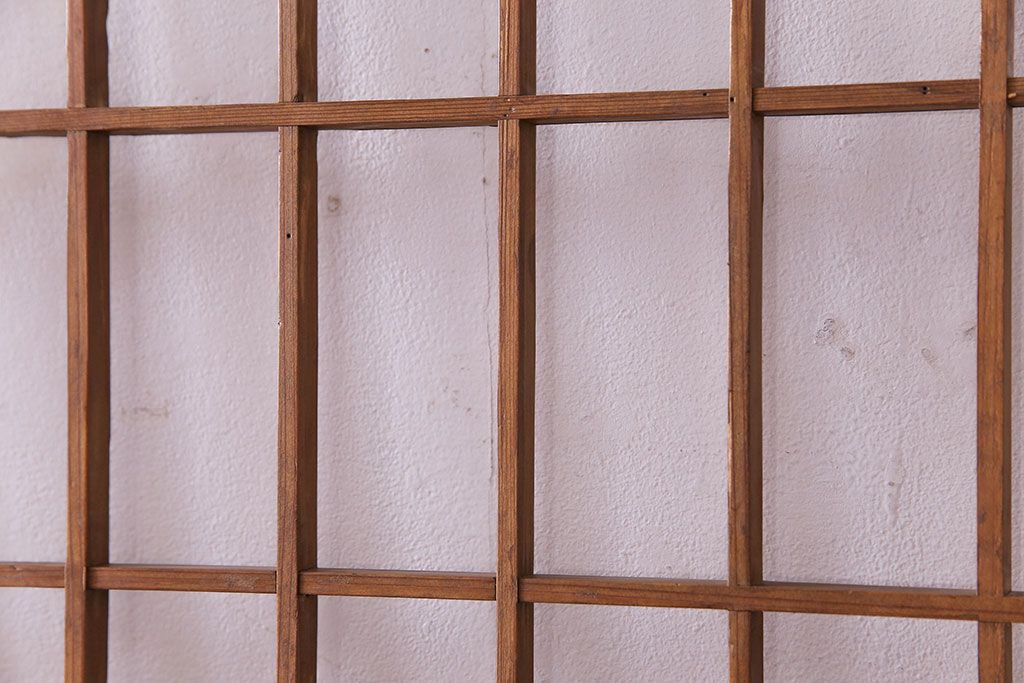 【S様ご成約分】なつかしさ漂う昭和レトロのガラス障子戸(格子戸、引き戸)4枚セット