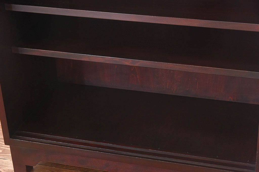 中古　九州民芸家具　落ち着いた色で上品な下駄箱(収納棚)