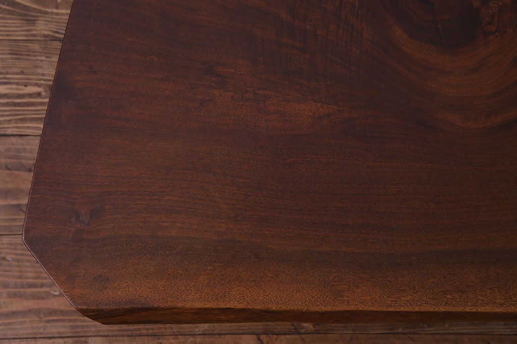 中古　ジョージナカシマ　BENCH　CN108　木そのままの味わいが伝わるコノイドベンチ(ジョージ・ナカシマ、長椅子、板座チェア)