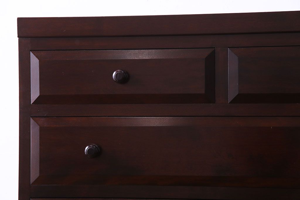 中古美品　松本民芸家具　D型整理タンスI(箪笥、チェスト)(定価約28万円)