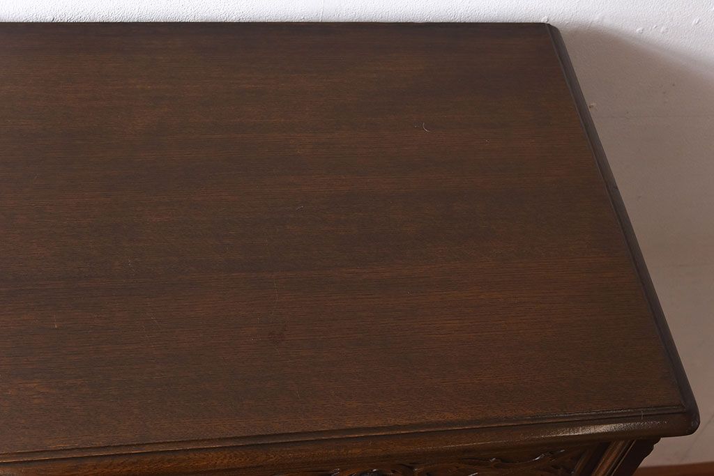 ビンテージ　神戸洋家具老舗たかねや製　オーク材使用の上品なチェスト(引き出し)(2)(永田良介)