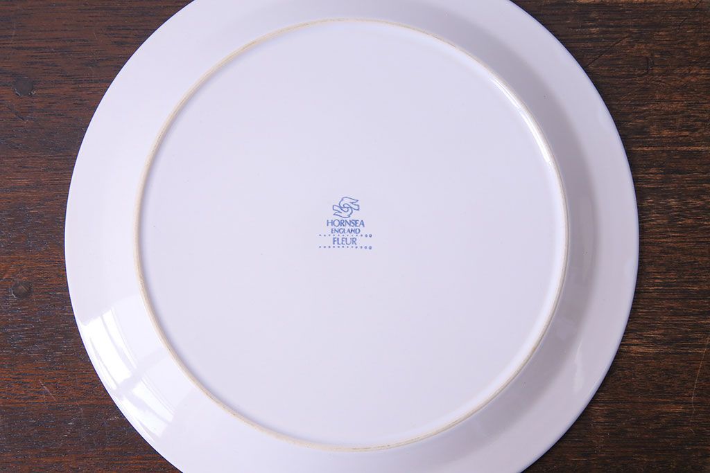 アンティーク雑貨　イギリスビンテージ　HORNSEA(ホーンジー)　FLEUR(フルール)　プレート(皿)2枚セット(1)