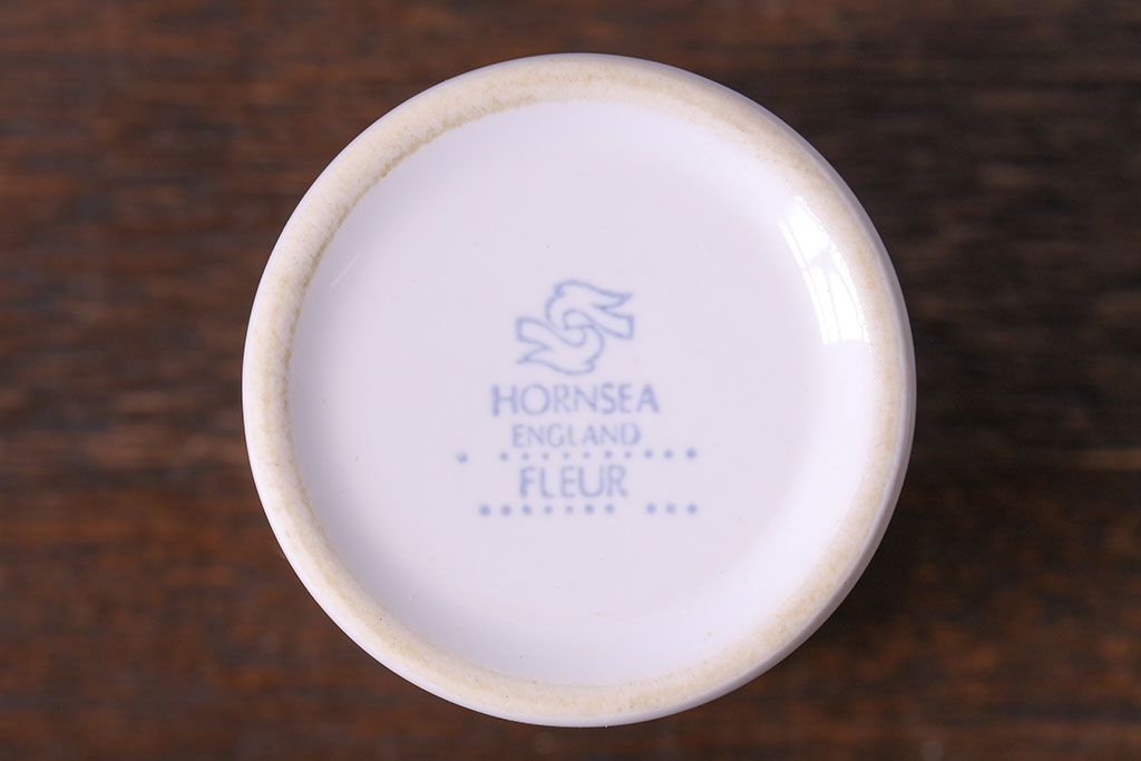 アンティーク雑貨　イギリスビンテージ　Hornsea(ホーンジー)　FLEUR(フルール)　ソルト&ペッパーシェーカーセット(調味料入れ)