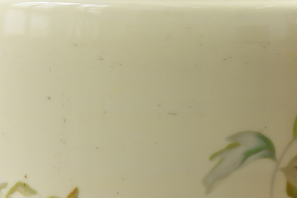 アンティーク雑貨　ノリタケ・則武(日陶)　昭和初期　鮮やかな牡丹が美しい火鉢(鉢カバー)(2)