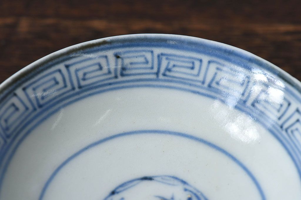 江戸時代後期　伊万里焼　染付　蓋茶碗2客セット(1)