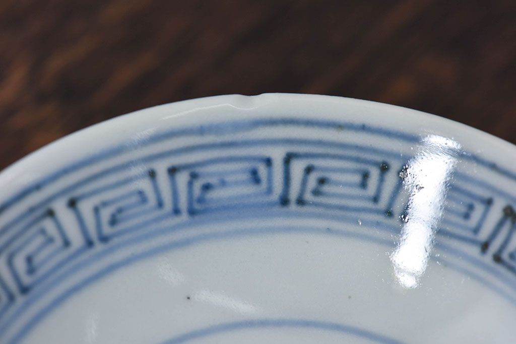 江戸時代後期　伊万里焼　染付　蓋茶碗2客セット(1)