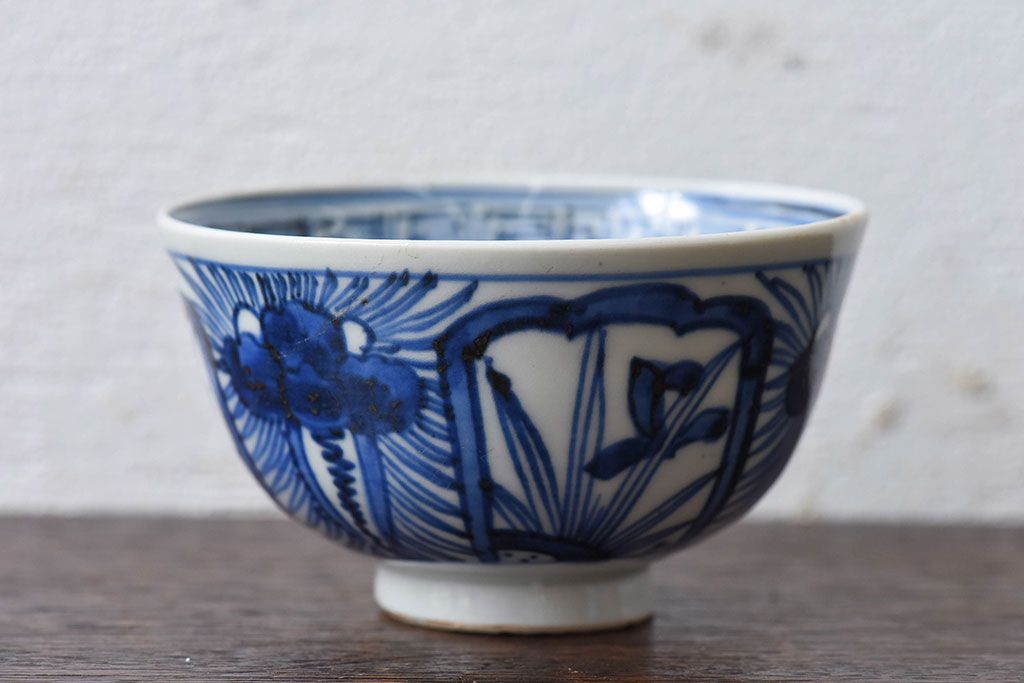 江戸時代後期 伊万里焼 染付 蓋茶碗2客セット(2) | ラフジュ工房
