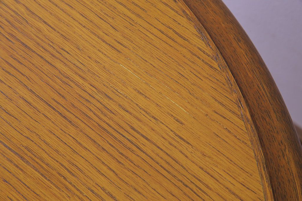 アンティーク雑貨　中古　天童木工　ナチュラルな木の風合いのサイドテーブル(ラウンドテーブル、コーヒーテーブル、花台)
