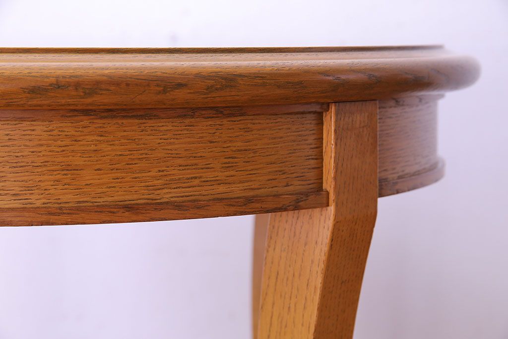 アンティーク雑貨　中古　天童木工　ナチュラルな木の風合いのサイドテーブル(ラウンドテーブル、コーヒーテーブル、花台)