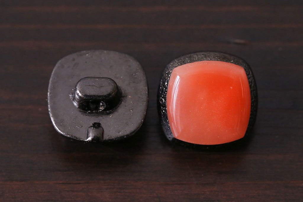 アンティーク雑貨　ビンテージ　ストーン風のデザインがおしゃれな古いボタンセット