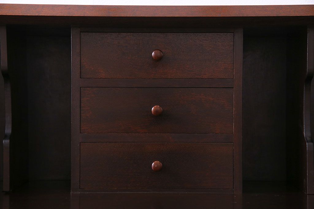 ビンテージ　松本民芸家具　♯308型ライティングビューロー(簿記机、在宅ワーク、在宅用ワークデスク)(定価約33万円)