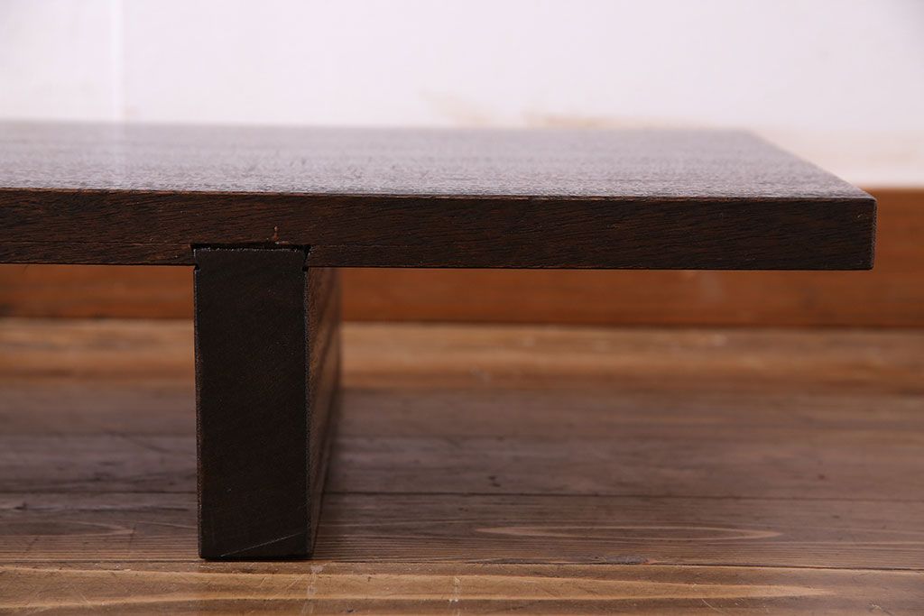 アンティーク家具　昭和　天板一枚板　シンプルな裁ち板(ローテーブル、ローボード、作業台)